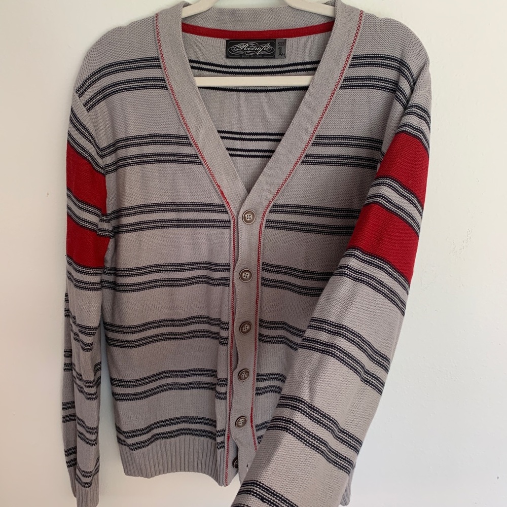 Retrofit cardigan sweater vintage look size Large